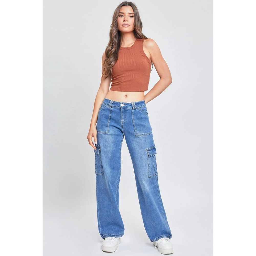 NEW! Women’s Cargo Jeans with Bungee Hem Size 5